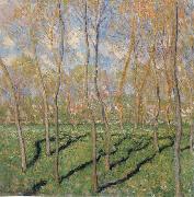 Claude Monet Trees in Winter,View of Bennecourt oil painting reproduction